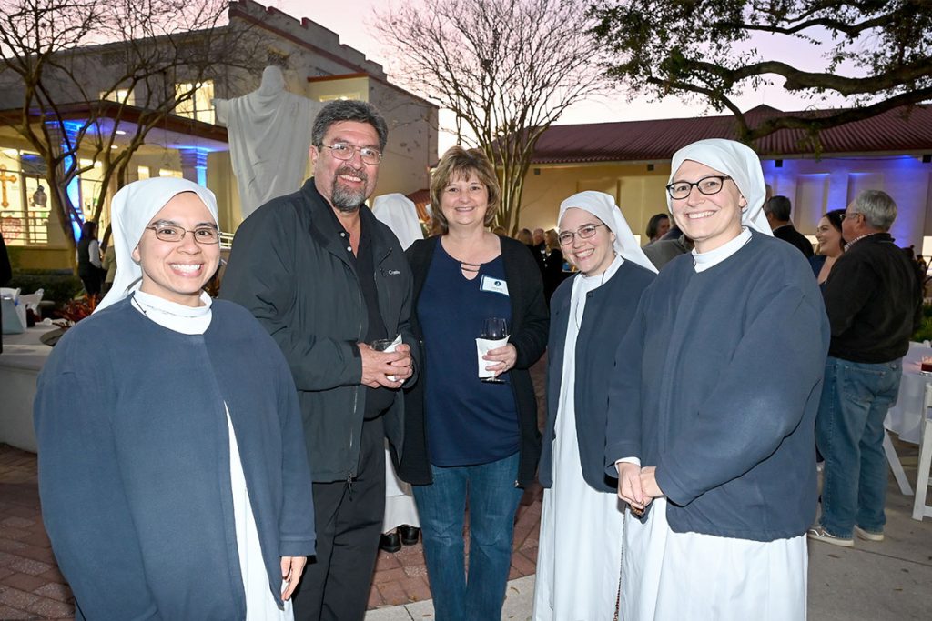 Sister Kelly, Julian Valbuena (former Assumption staff member for 15 years as PE teacher, athletic director, and assistant principal), Shirley Valbuena (2nd grade teacher who has been with ACS for 37 years), Sister Paulette and Sister Anna