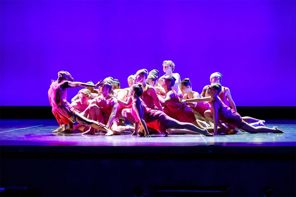 Dancers accompanying the musical performance of “Masquerade” by Aram Khachaturian, trans. A. Kondratiev.
