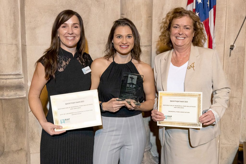 Brandi Matthews, Memorial Park Association and Alice Jones, JaxParks
