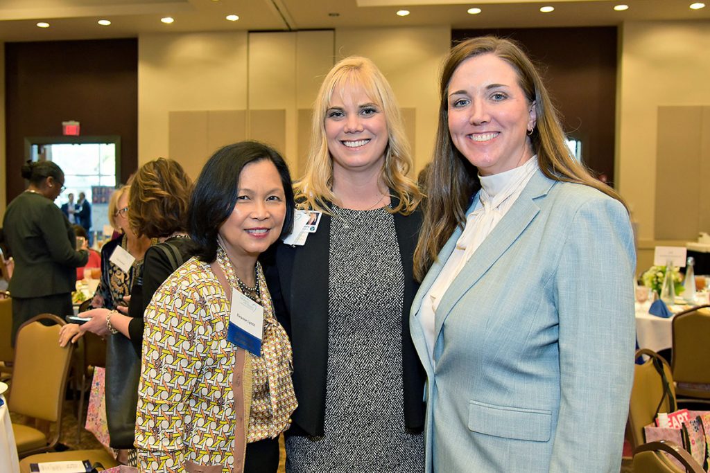 Eleanor Lynch, Amanda Osborne and Ann Leinenwever