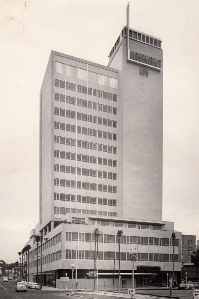 The Independent Life building was completed in 1955 and stands at 233 West Duval Street. | Photo courtesy of the Jacksonville Historical Society.