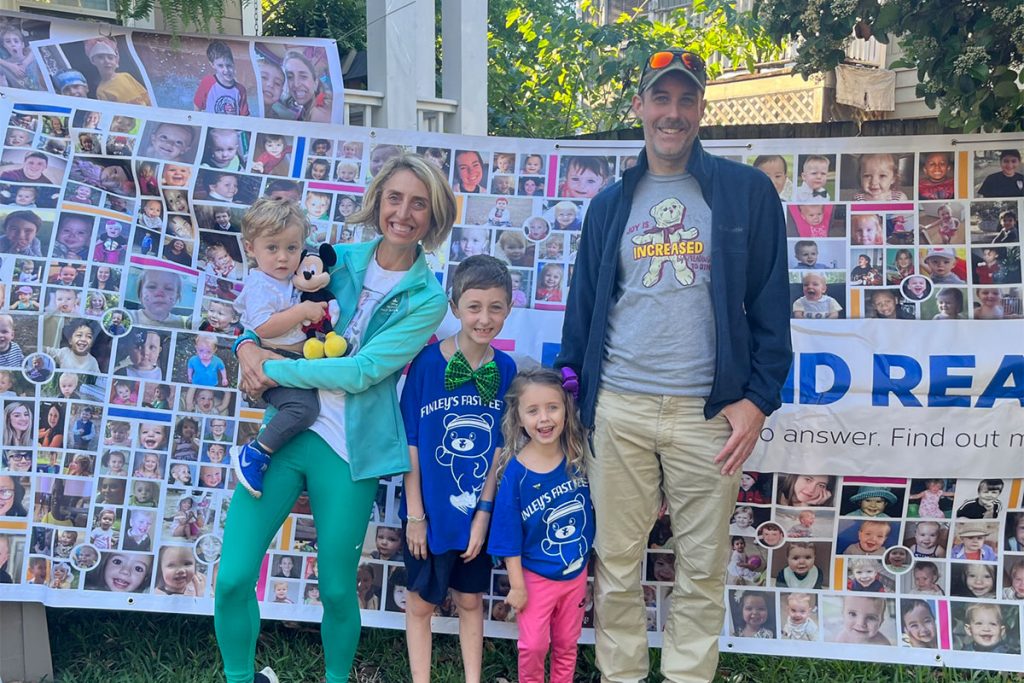 Emily and Charles Webb with Baton (9), Madeline (5) and Sawyer (18 mo.)