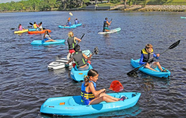 Fun Comes in Rows on River Day