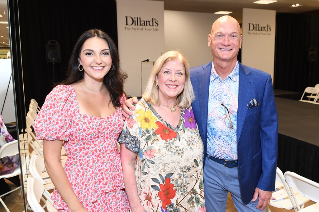 Rachel Major, assistant store manager with Melanie Jensen, development and communications manager for Clarke Florida and Rodger Woika, store manager.