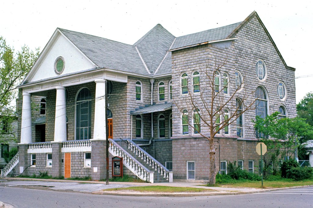 Mount Olive A.M.E. Church in 1973, from the Collections at the Jacksonville Historical Society.