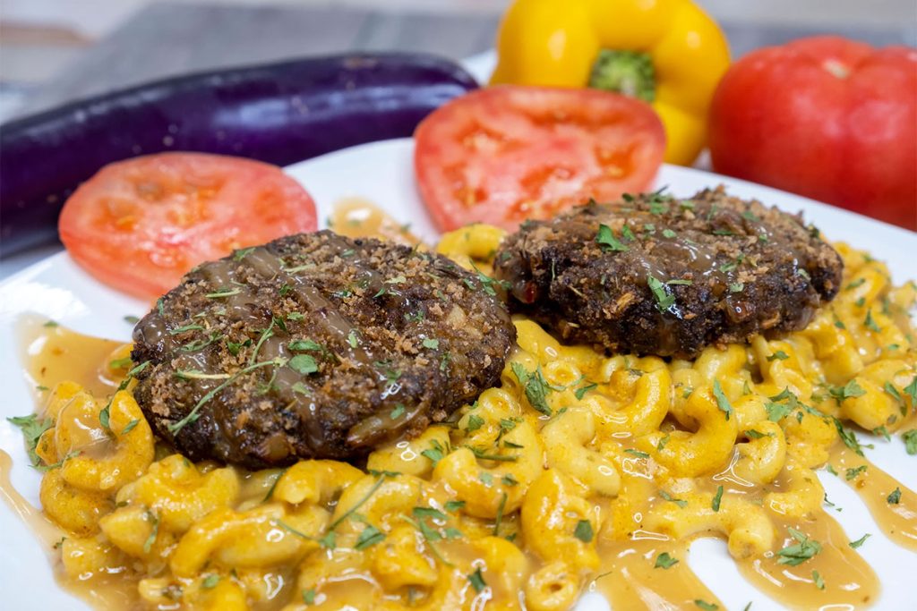 Krabless Cakes Over Mac Picture Credit - KraVegan