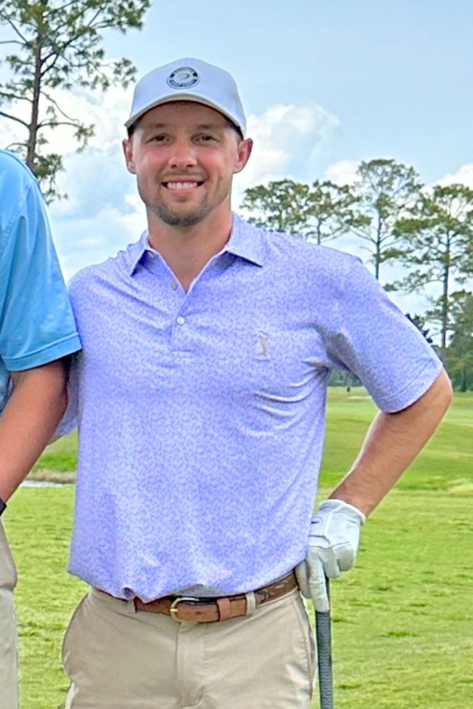 Patrick on the golf course