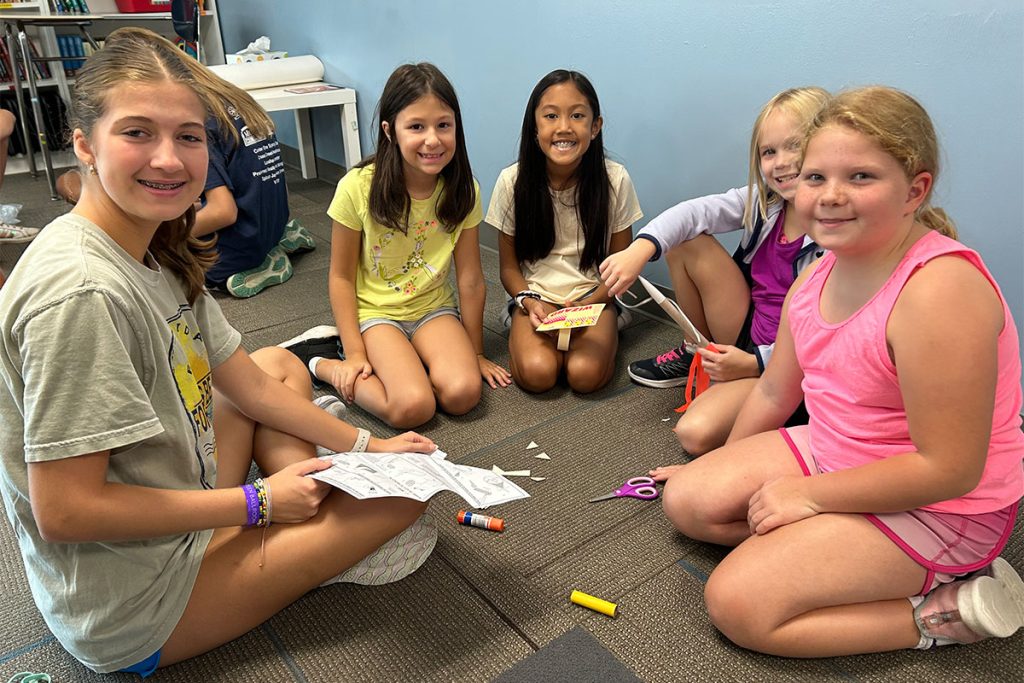 Assumption kids at summer camp