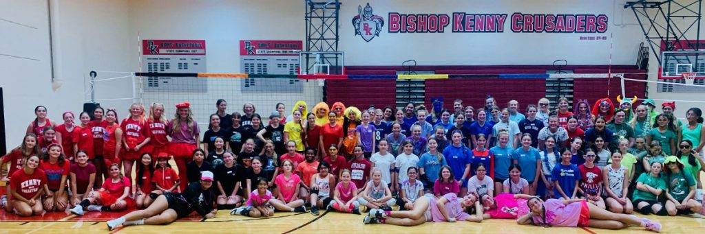 Bishop Kenny kids at summer camp