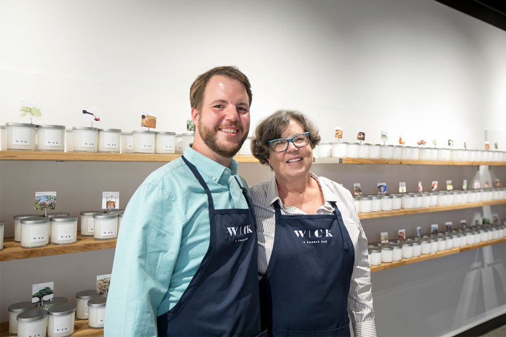 Wick co-owners Kristanna and Hampton Barnes.