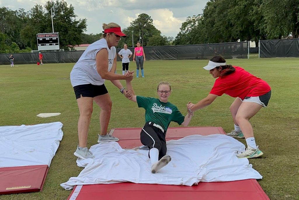 Bishop Kenny kids at summer camp