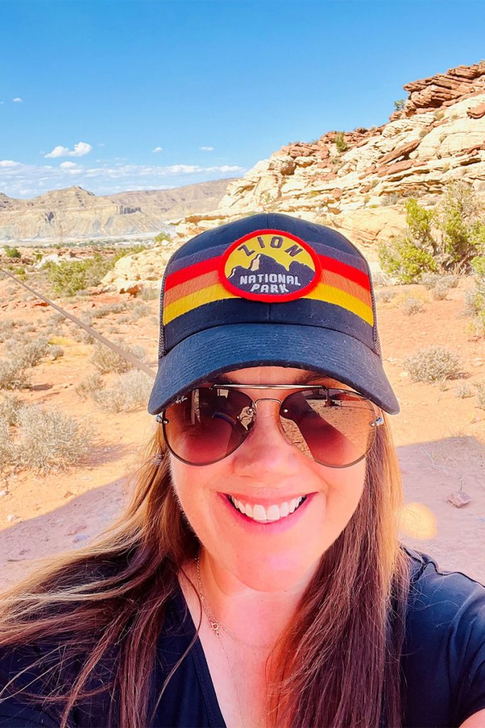 Laura Lothman Lambert in Zion National Park, Utah.