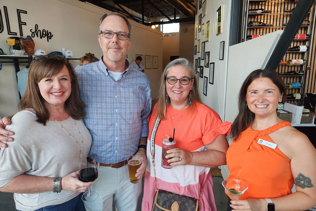 Desiree Bailey and Adam McDonough with Candace Singleton and Leah Roseler