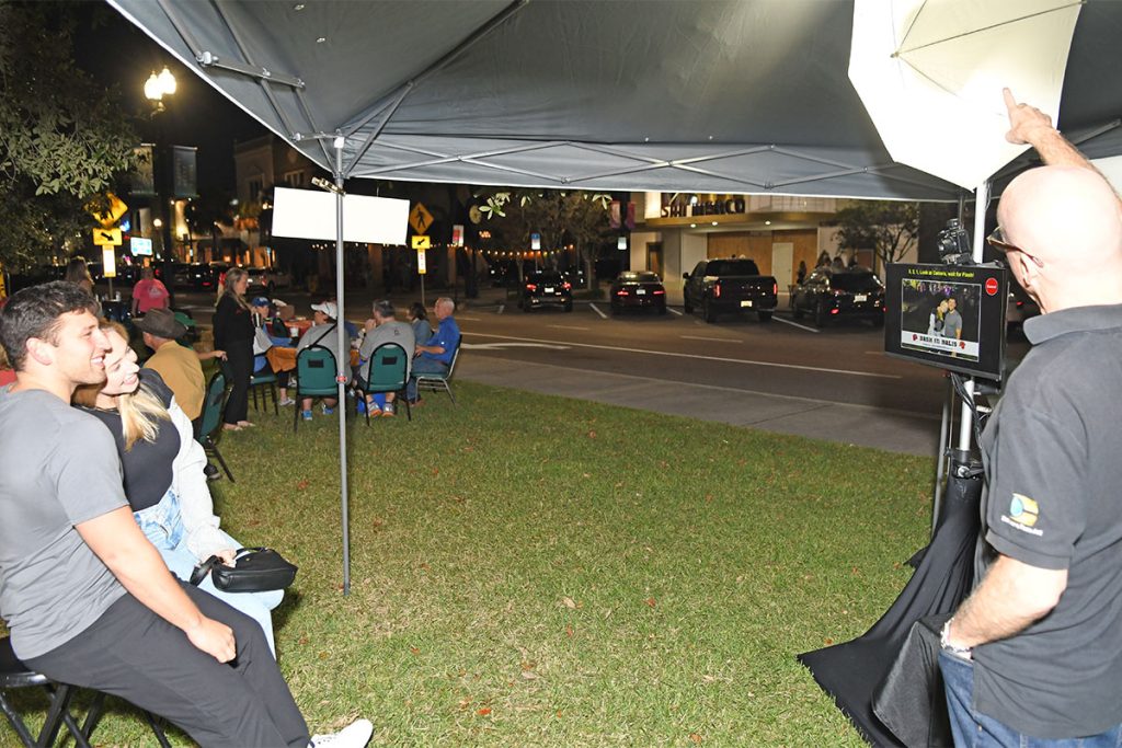 Dan Harris photography was capturing photographs as part of his annual show of support for the San Marco Merchant Association. Harris prints a keepsake photo for patrons to take home, or those captured can share via their phone on an app he’s created for his mobile studio.