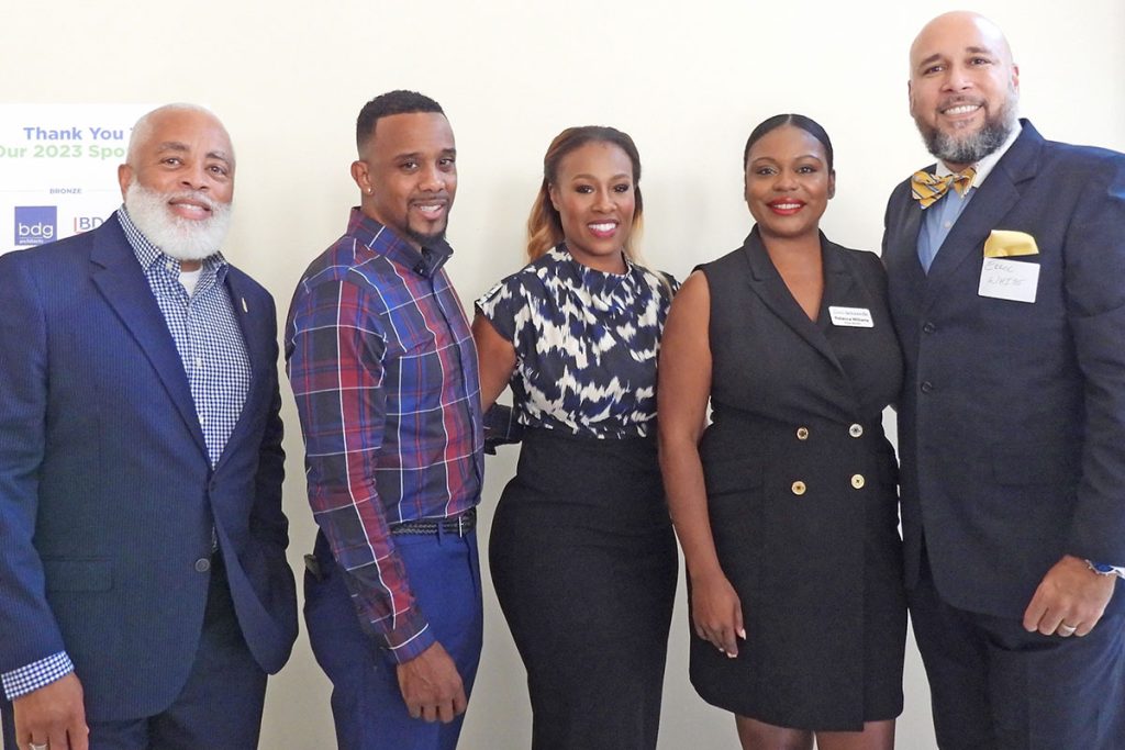 Gregory Williams with DeVaughn Murphy, J. Nicole Clark, Rebecca Williams and Errol White