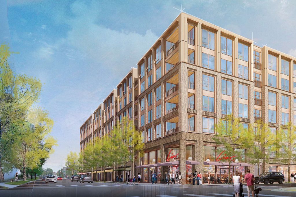 A rendering of Pearl Street District’s N-4 block. (Rendering/DDRB)