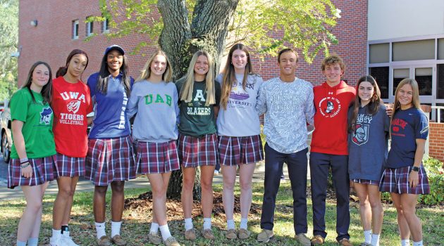 Ten Collegiate Scholar-athletes Sign at Bishop Kenny