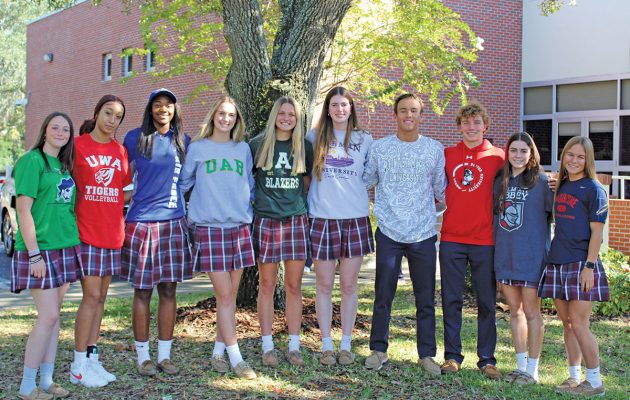 Ten Collegiate Scholar-athletes Sign at Bishop Kenny