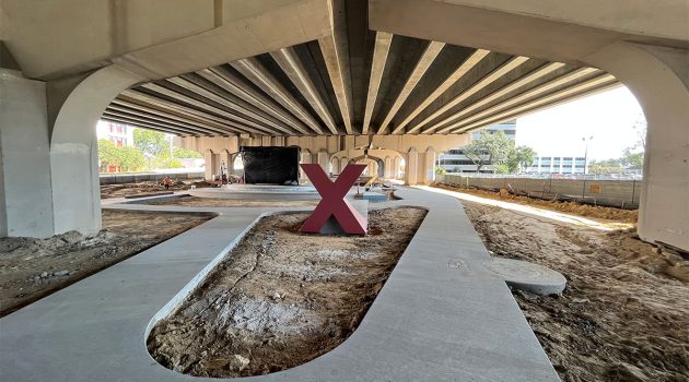 Riverside Skatepark begins taking shape