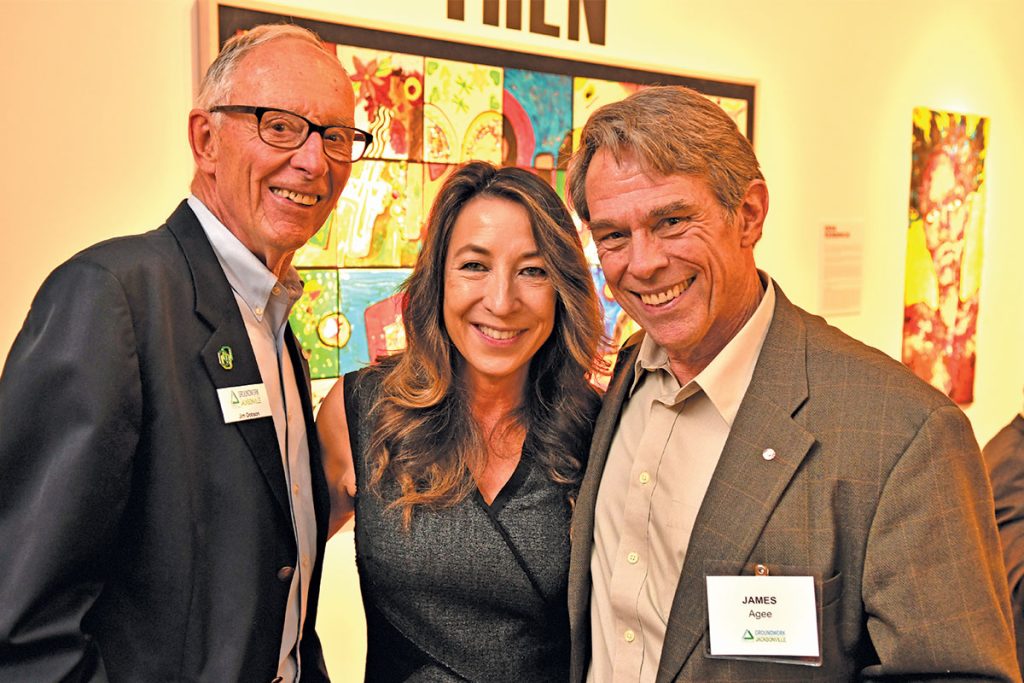 Jim Dobson with Renee Parenteau and Jim Agee