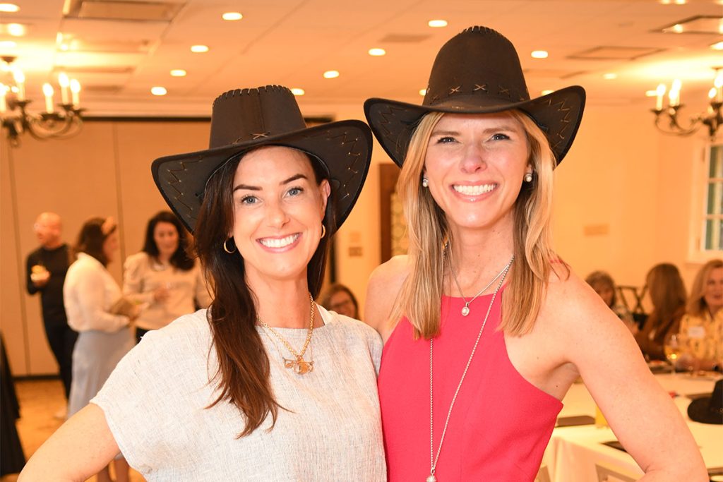 Laura Edgecombe with her friend and co-chair of the 2023 Cowford Ball, Sarah Foster.