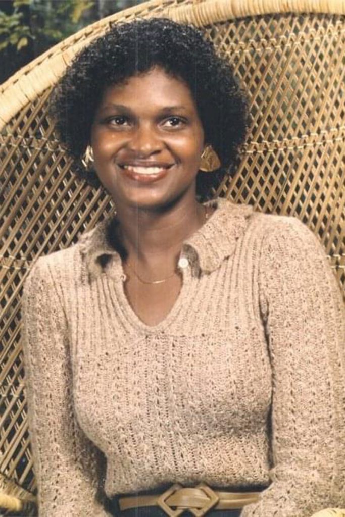 Sylvie Smith’s first school photo in 1986.