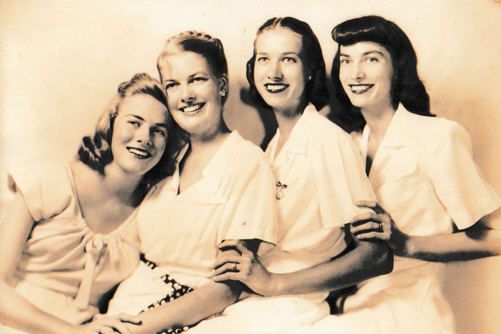 The Chitty sisters: Gertrude, Dolly, Betty and Mary Ann