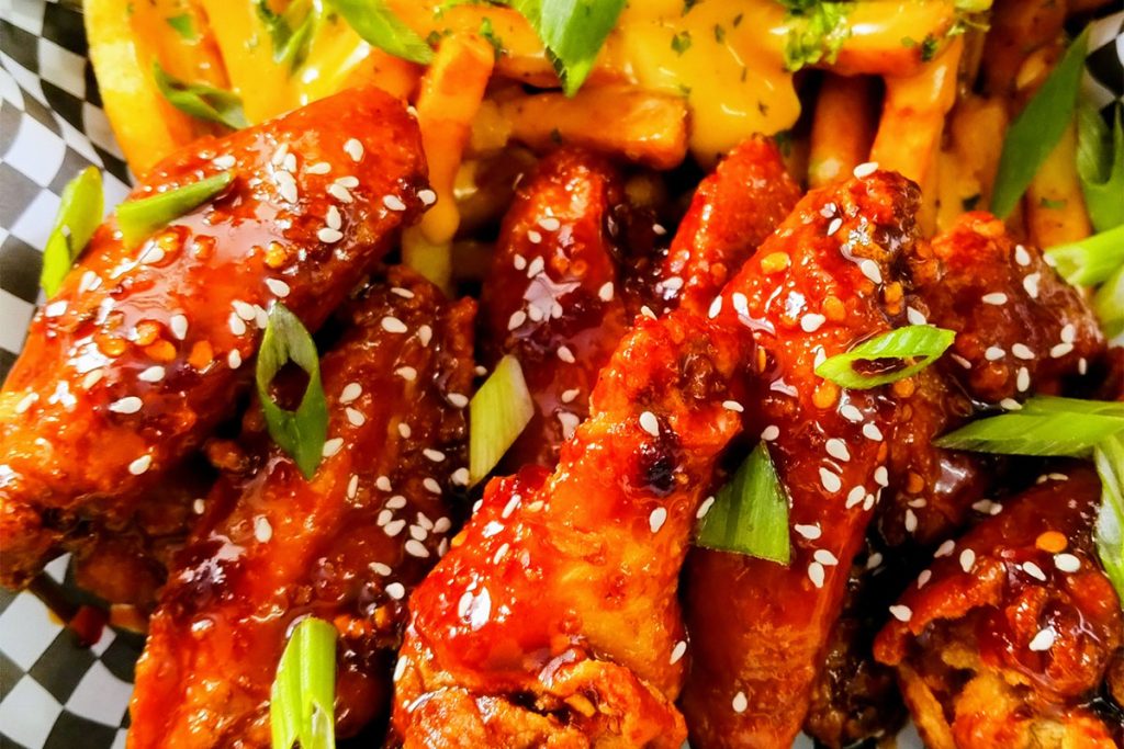 Gochujang Sweet & Spicy Wings - Photo credit Derrick Hampton