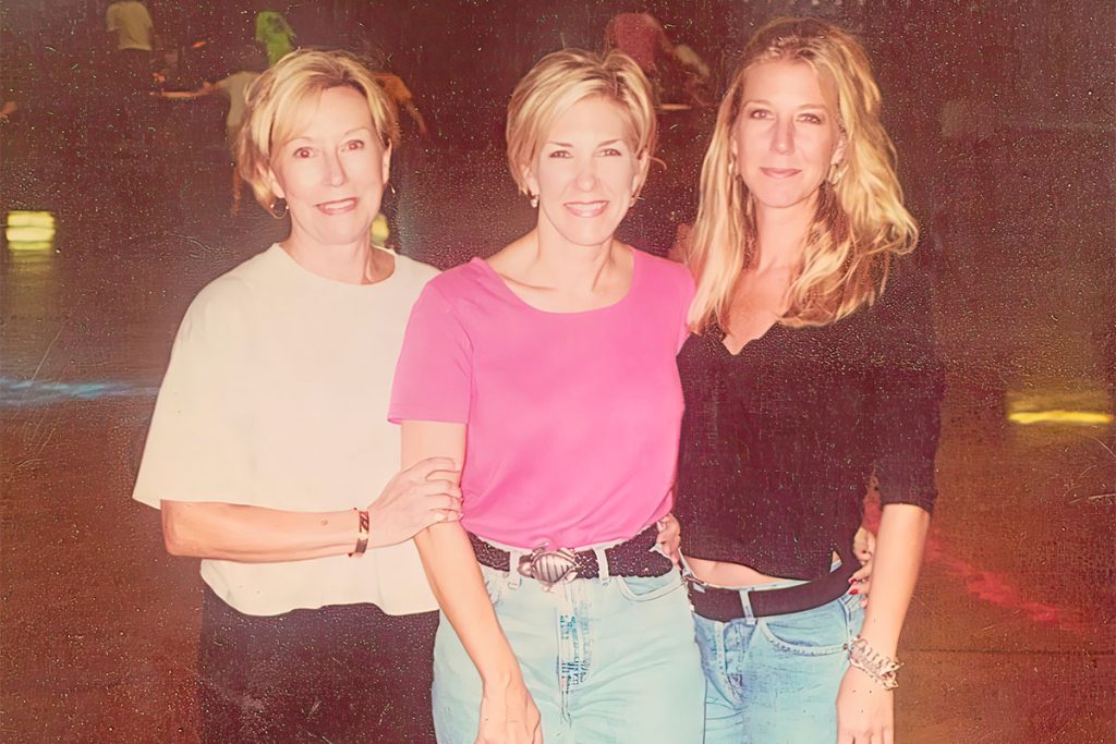 Margaret with her daughters, Tyler and Jennifer