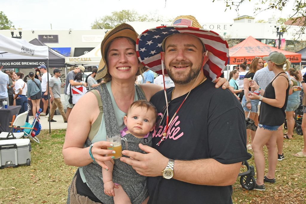 Sydney, Steven and Skye McDonald enjoying an afternoon of family fun.