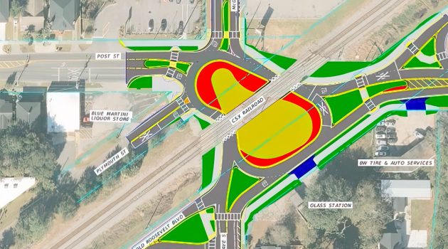 FDOT Proposes Post Street Roundabout