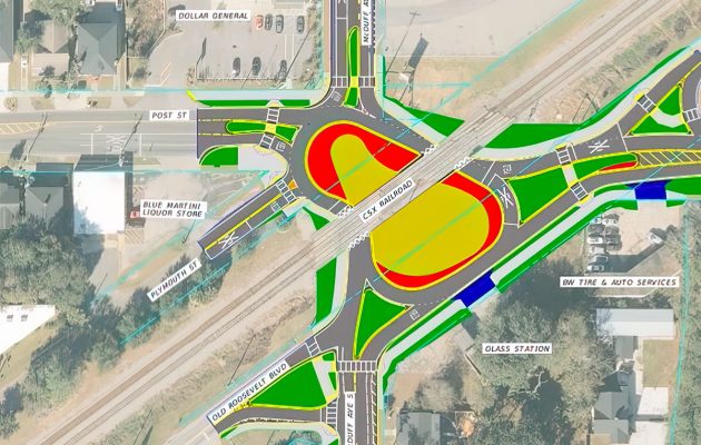 FDOT Proposes Post Street Roundabout