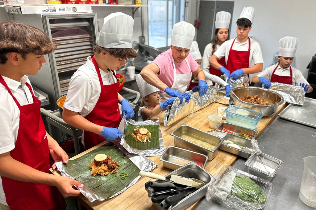 Silvia Pulido introduces her grandchildren to her family recipes.