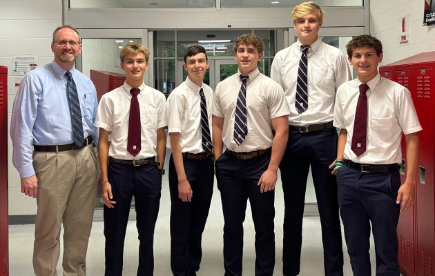 Climbing Wall Helps Five Rise to Eagle Scout