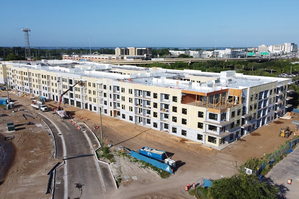 An aerial photos of Corner Lot’s Artea at Southbank residential development. | Photo/Corner Lot Development Group