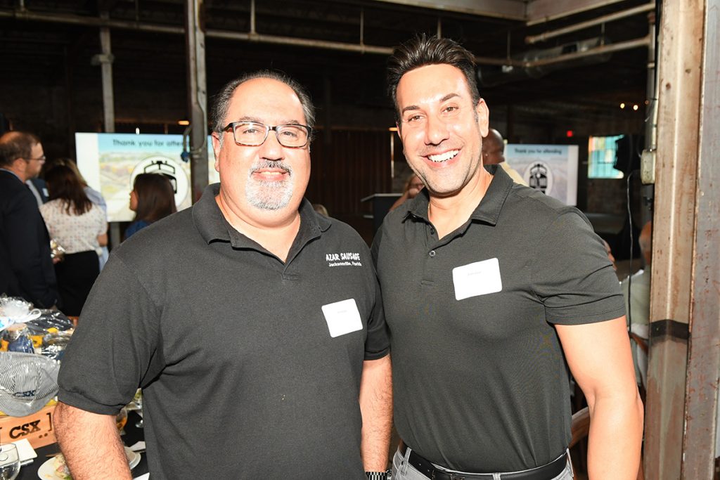 Brothers Phil and John Azar represent Azar Sausage, a third-generation family-owned Rail Yard District business.