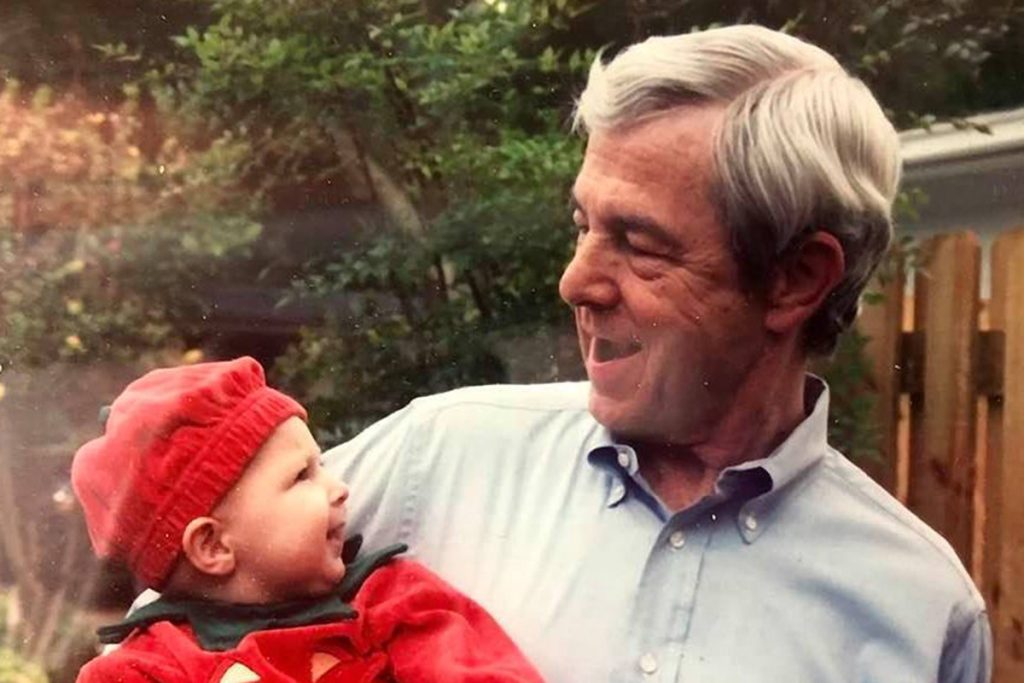 John F. Gaillard holding baby Julia