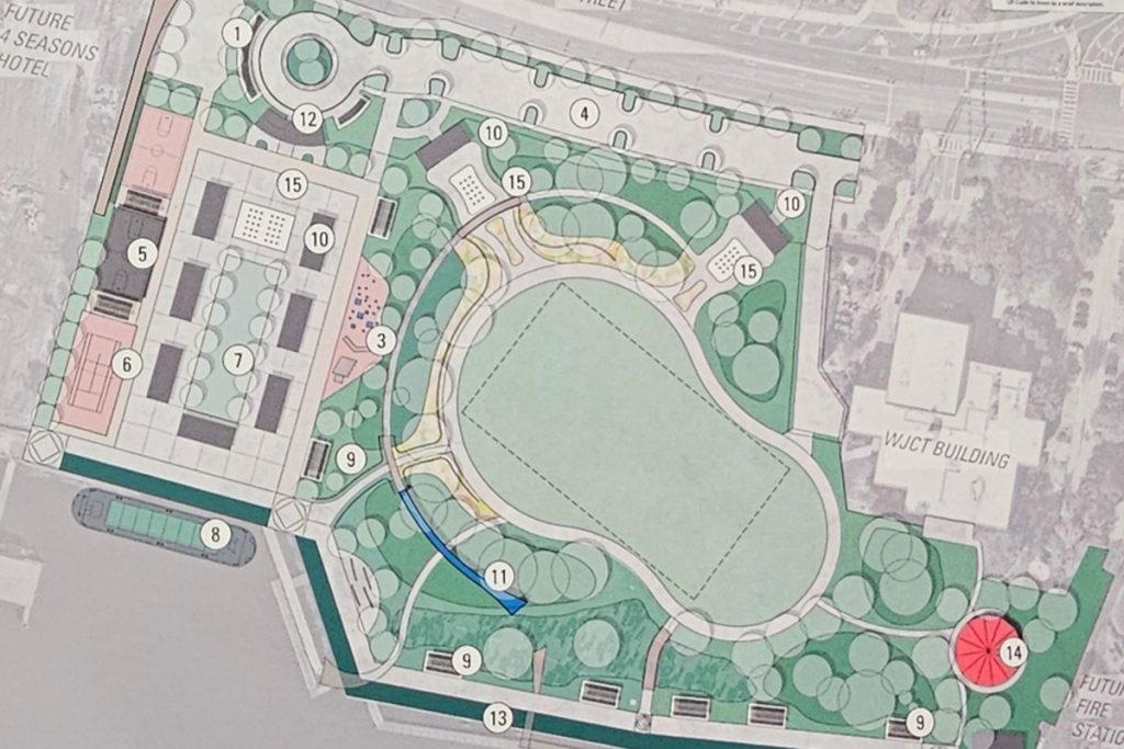 Rendering of the Tailgate Plaza Concept