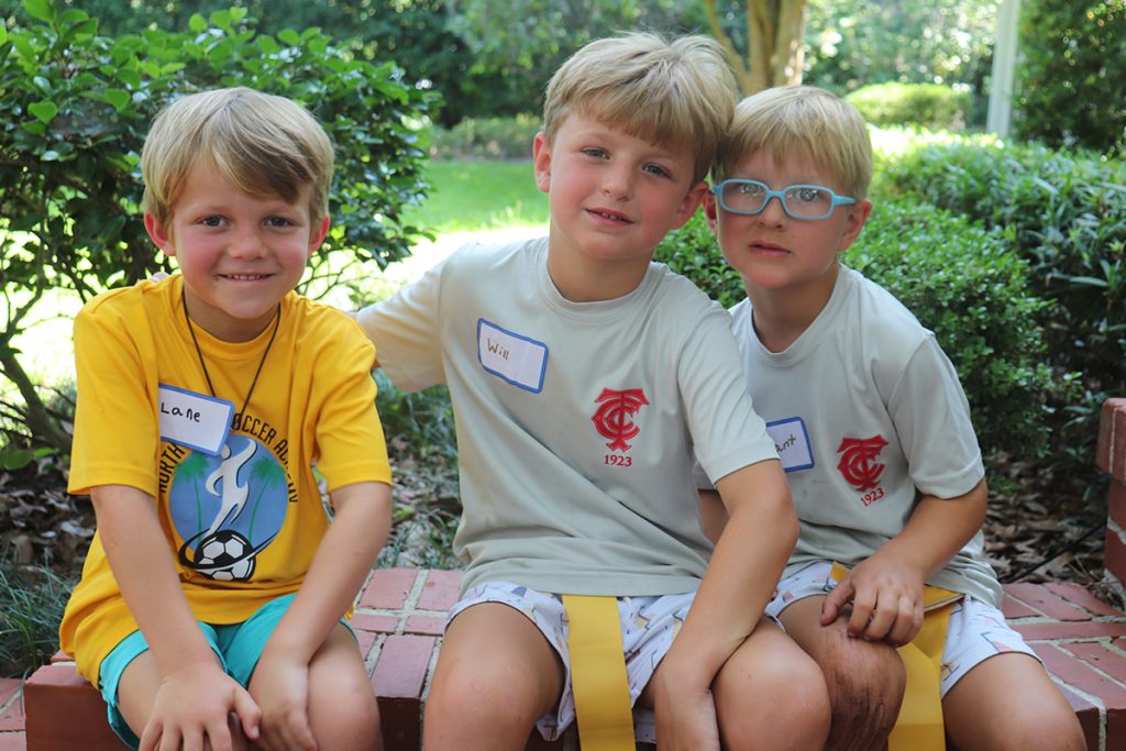 Lane Courtney with Will and Grant Lovelace