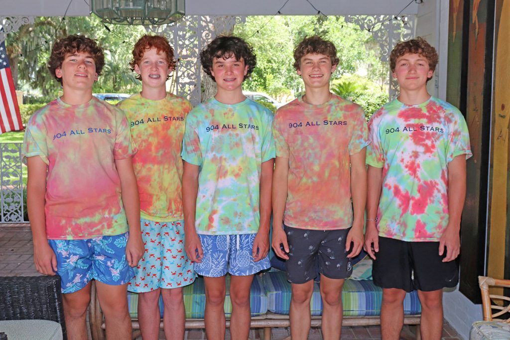 Carson Bechan, William Rachels, Matt Potter, Johnny Froats and Barrett Runnels