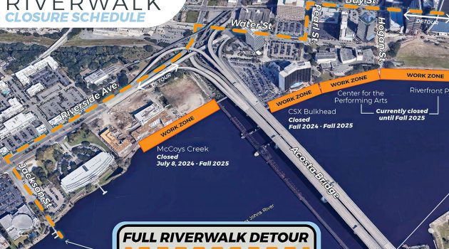 Sections of Northbank Riverwalk close for construction projects
