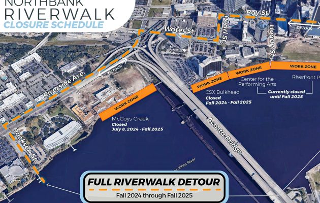 Sections of Northbank Riverwalk close for construction projects