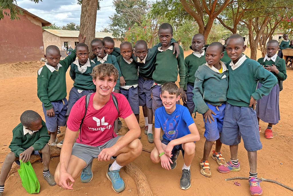 Jack McCoy volunteering at a summer medical mission trip to Tanzania