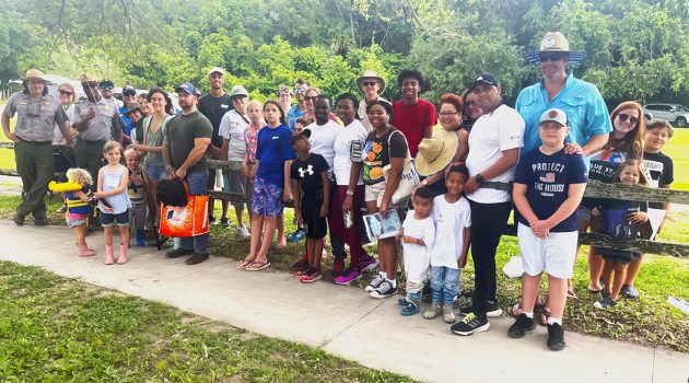 Military families participate in outdoor exploration program