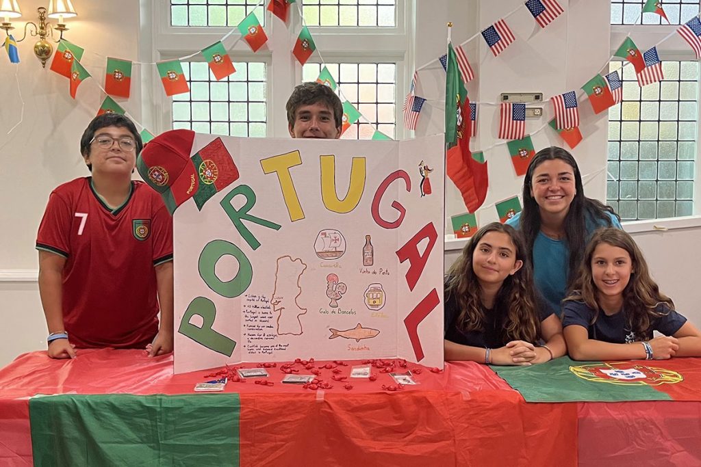 students at Portugal display