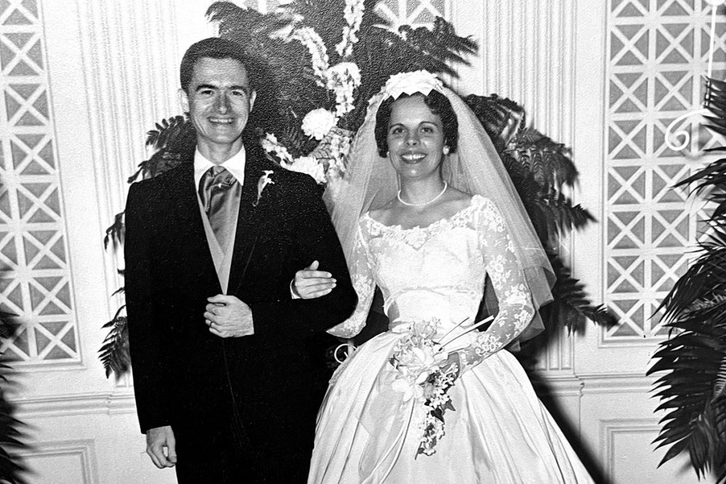 Dr. Joseph Stokes and Daythel Rogers married on March 4, 1961.
